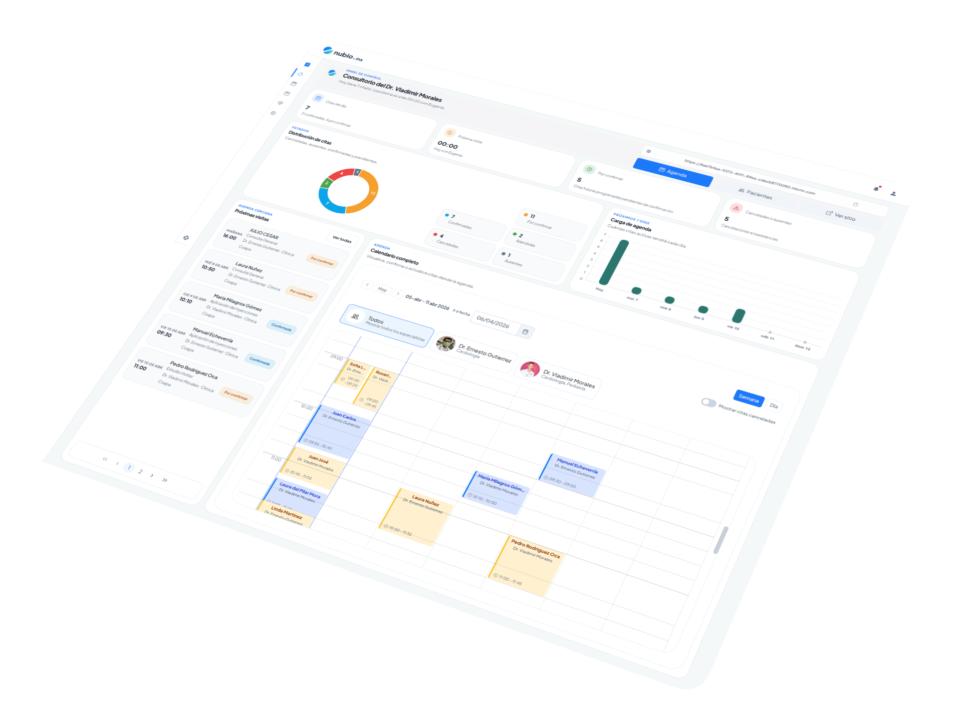 Vista previa de sitio profesional con informacion de servicios